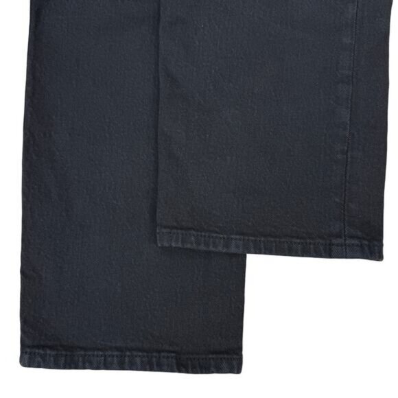 LEVI'S Premium Ribcage Straight Ankle Jean Size 23 Black Sprout - Picture 8 of 8